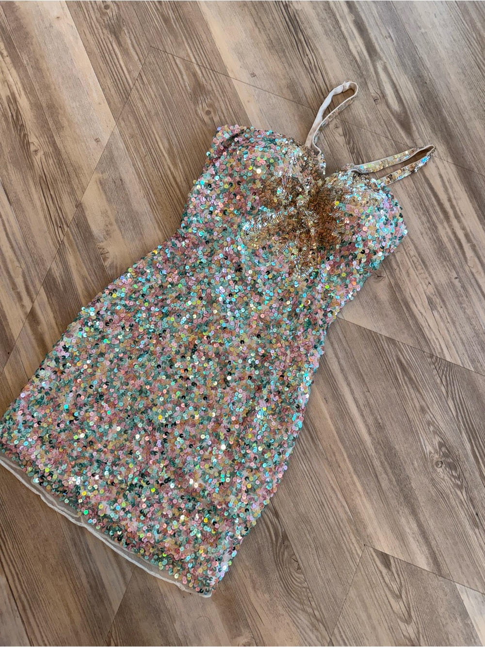 Primavera Couture Sequin Mini Dress